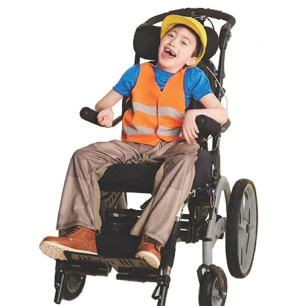 Adaptive Construction Worker Costume Halloween Jumpsuit NWT M 8/10